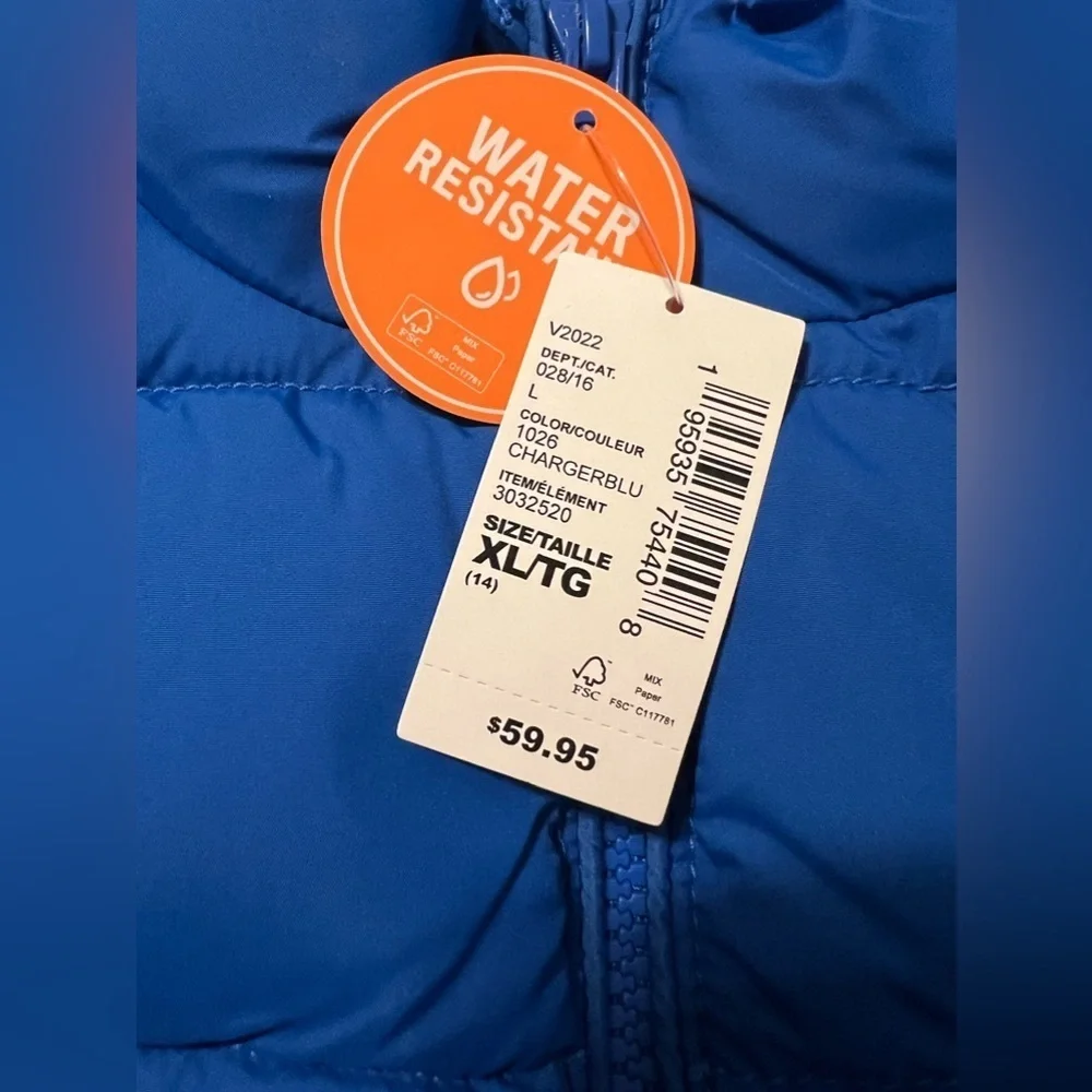 NWT The Children’s Place Blue Puffer Jacket